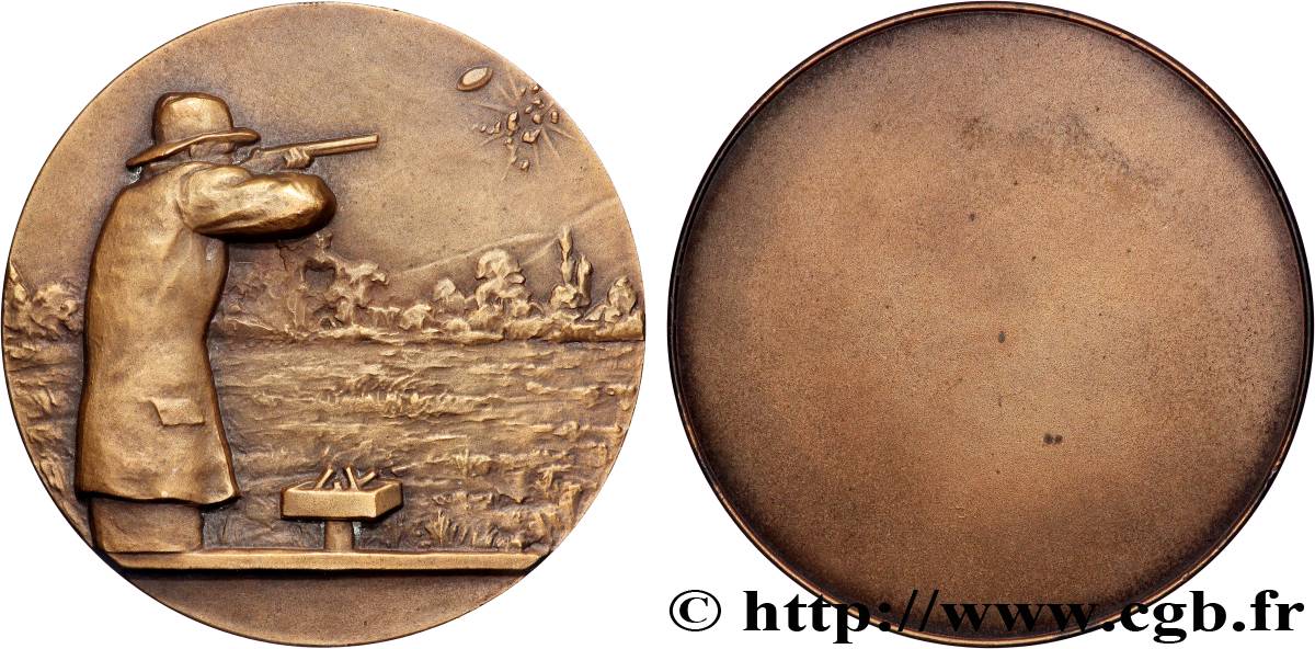 SHOOTING AND ARQUEBUSE Médaille, Tir, uniface AU