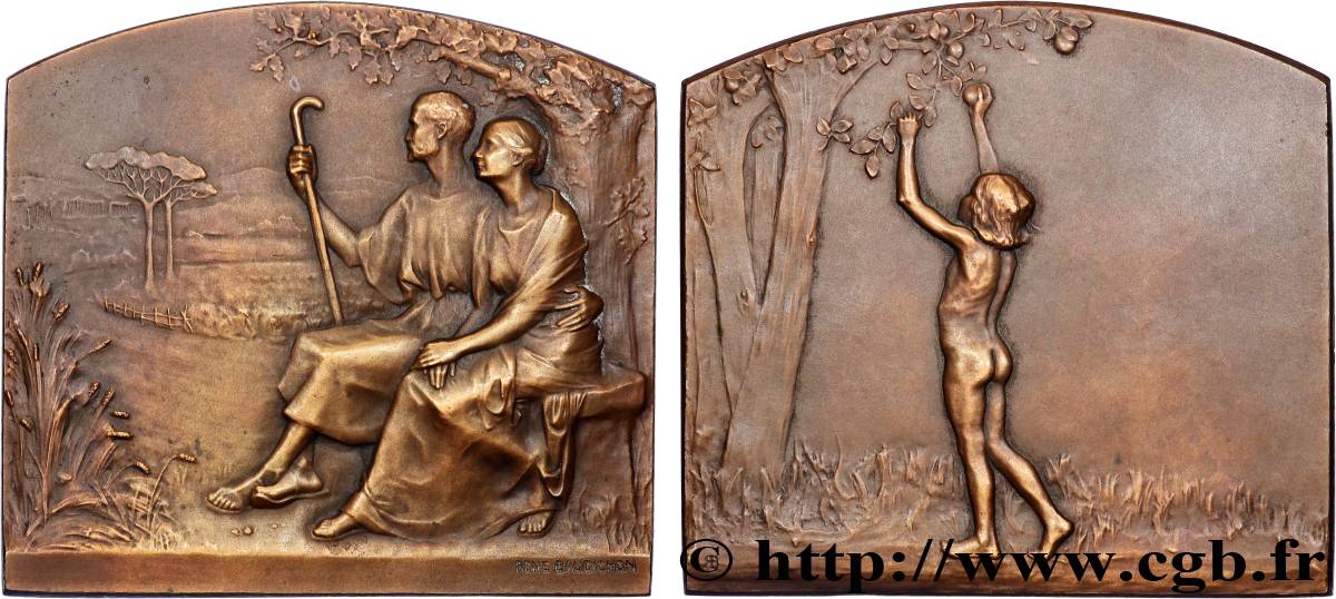 AMOUR ET MARIAGE Plaquette, Noces d’argent TTB+