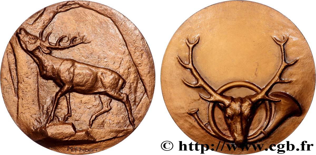 V REPUBLIC Médaille, La chasse AU