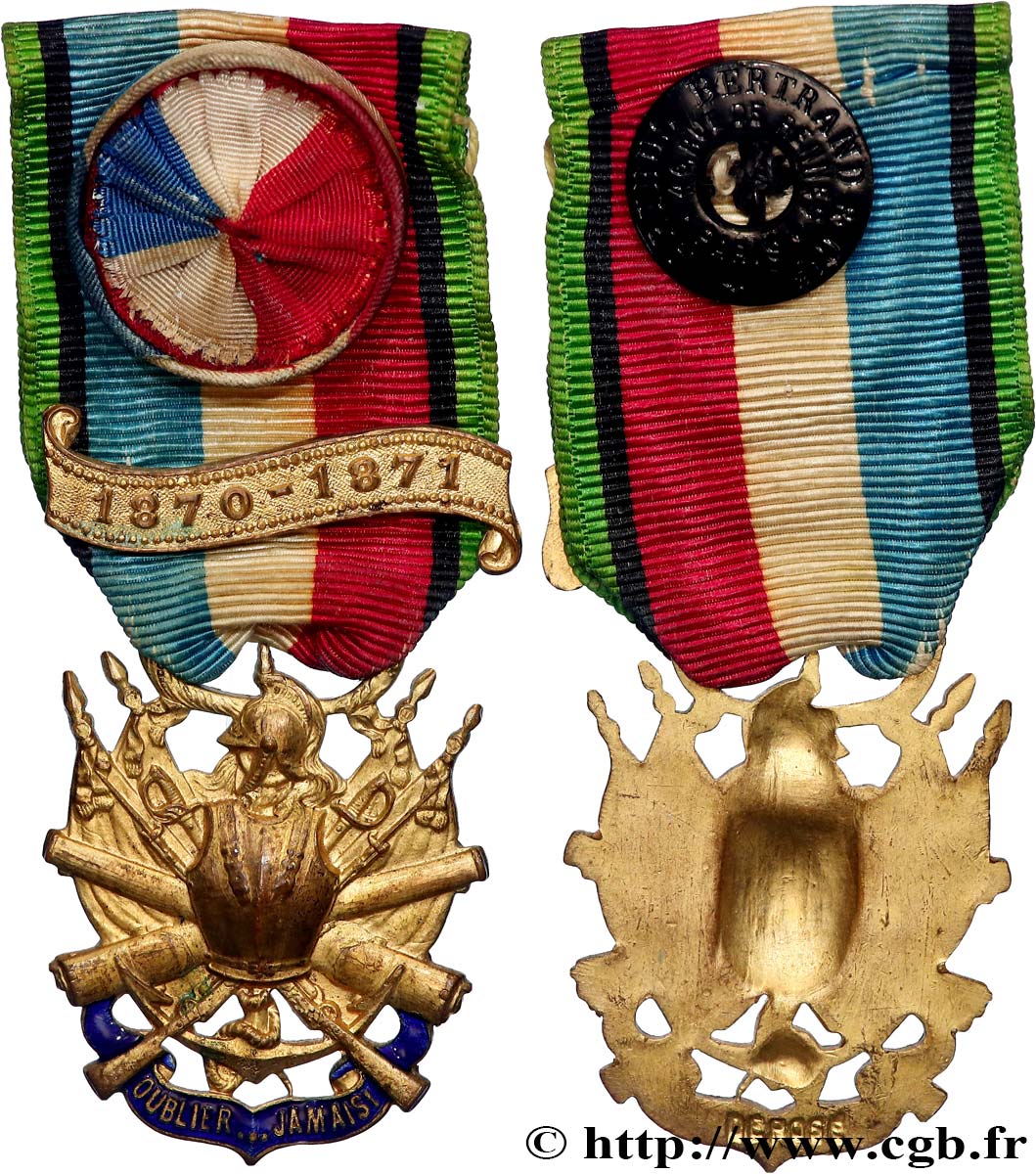 GUERRE DE 1870-1871 Médaille des vétérans AU