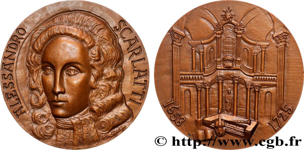 ARTISTES : GRAVEURS, PEINTRES, SCULPTEURS Médaille, Alessandro Scarlatti AU