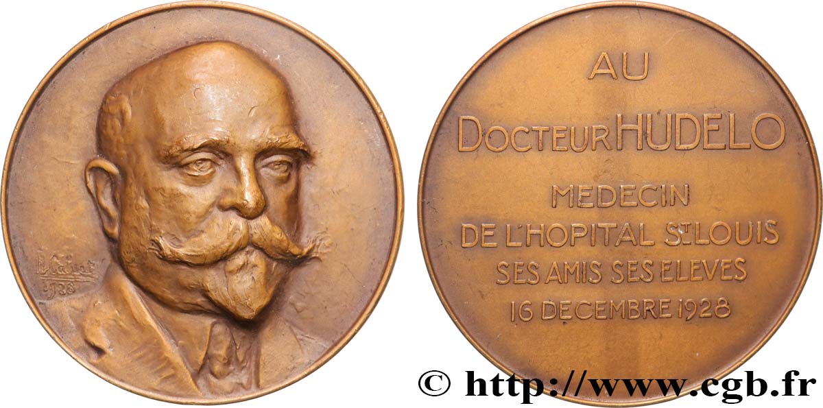 TERZA REPUBBLICA FRANCESE Médaille, Docteur Hudelo q.SPL