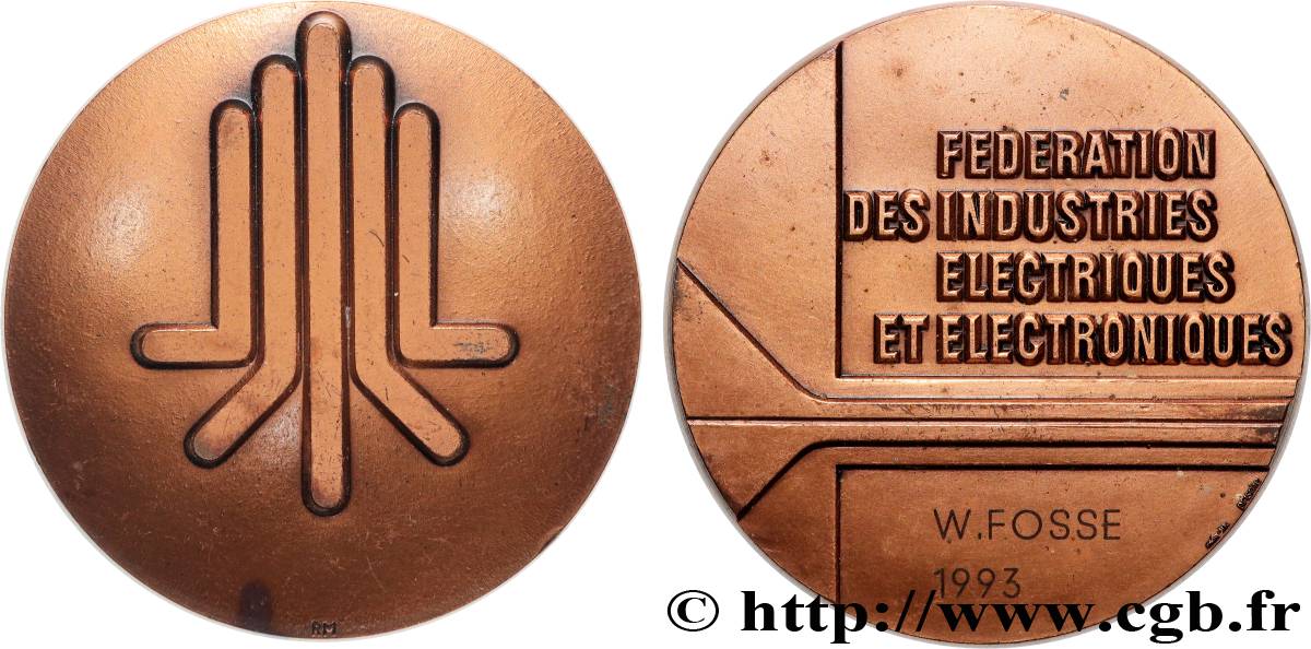 V REPUBLIC Médaille, Fédération des Industries électriques et électroniques XF