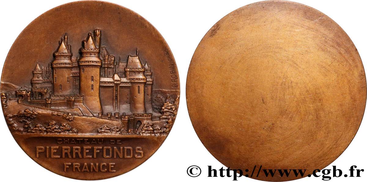 TERCERA REPUBLICA FRANCESA Médaille, Château de Pierrefonds MBC+