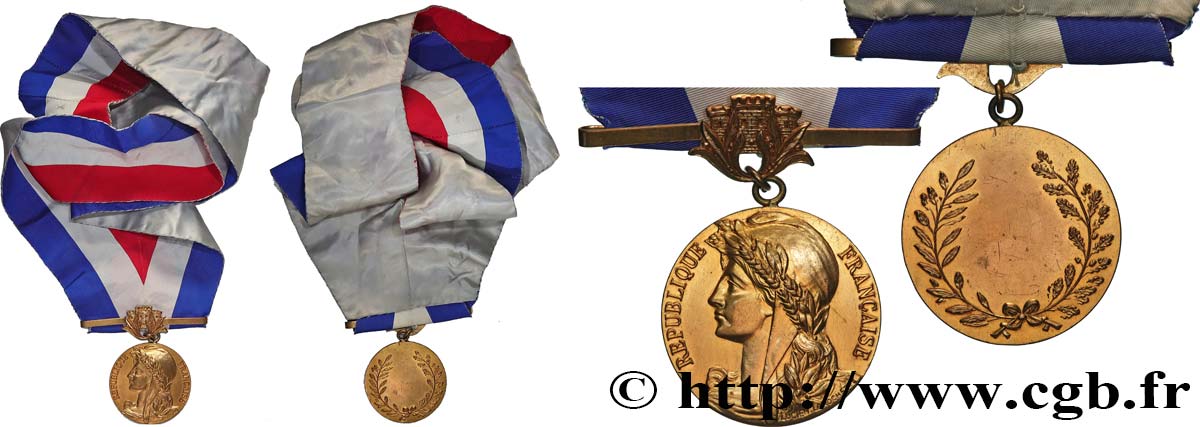 CINQUIÈME RÉPUBLIQUE Médaille de maire TTB+