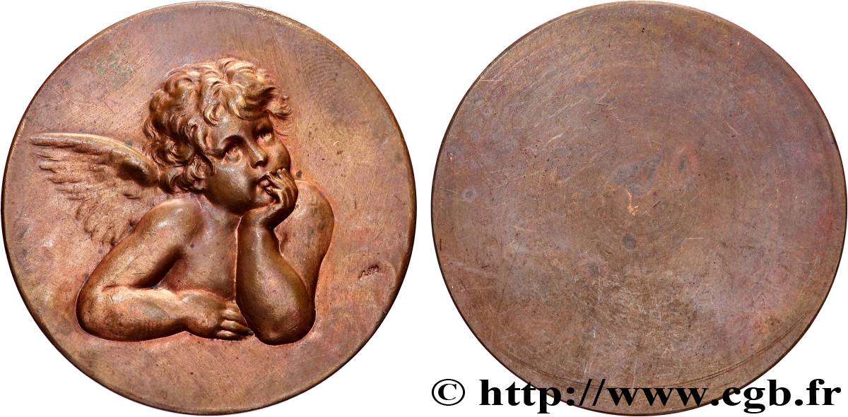 ART, PAINTING AND SCULPTURE Médaille, Putti de la Madone Sixtine fVZ