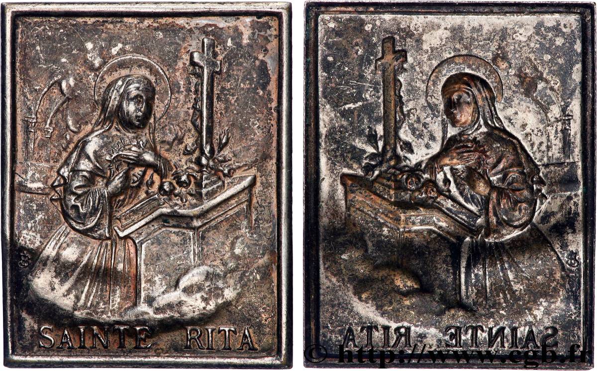 RELIGIOUS MEDALS Plaquette, Sainte Rita XF