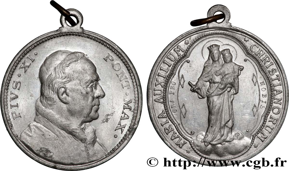 VATICAN - PIE XI (Achille Ratti) Médaille, Marie Auxiliatrice AU