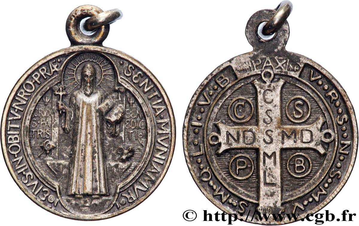 MÉDAILLES RELIGIEUSES Médaille, Saint Benoît MBC