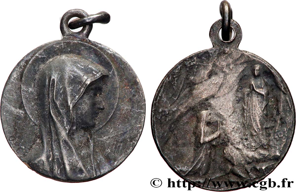 RELIGIOUS MEDALS Médaille, Notre-Dame de Lourdes XF