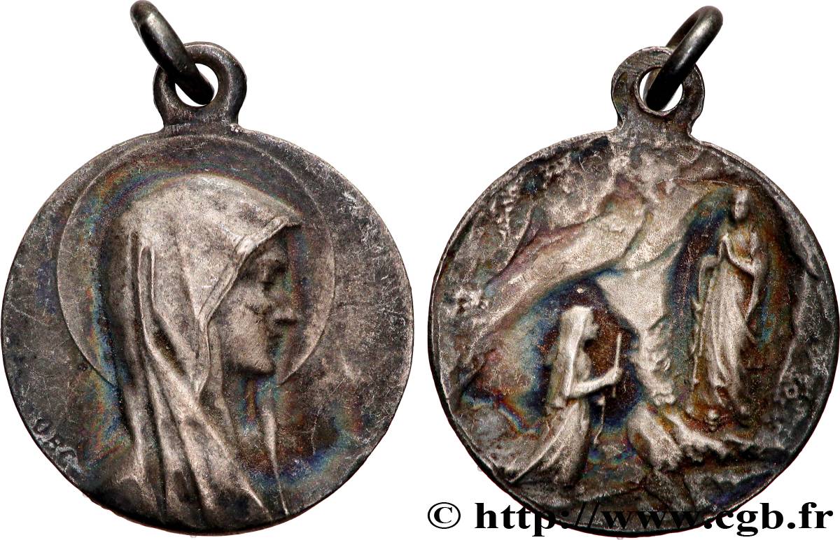 MÉDAILLES RELIGIEUSES Médaille, Notre-Dame de Lourdes TTB+