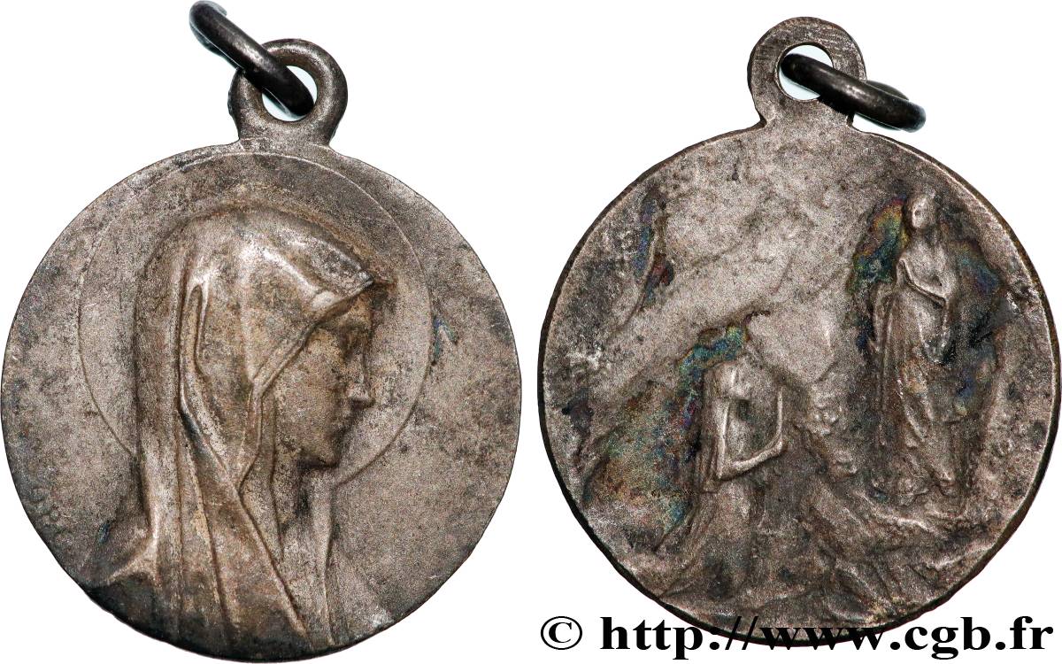 MÉDAILLES RELIGIEUSES Médaille, Notre-Dame de Lourdes TTB+/TTB