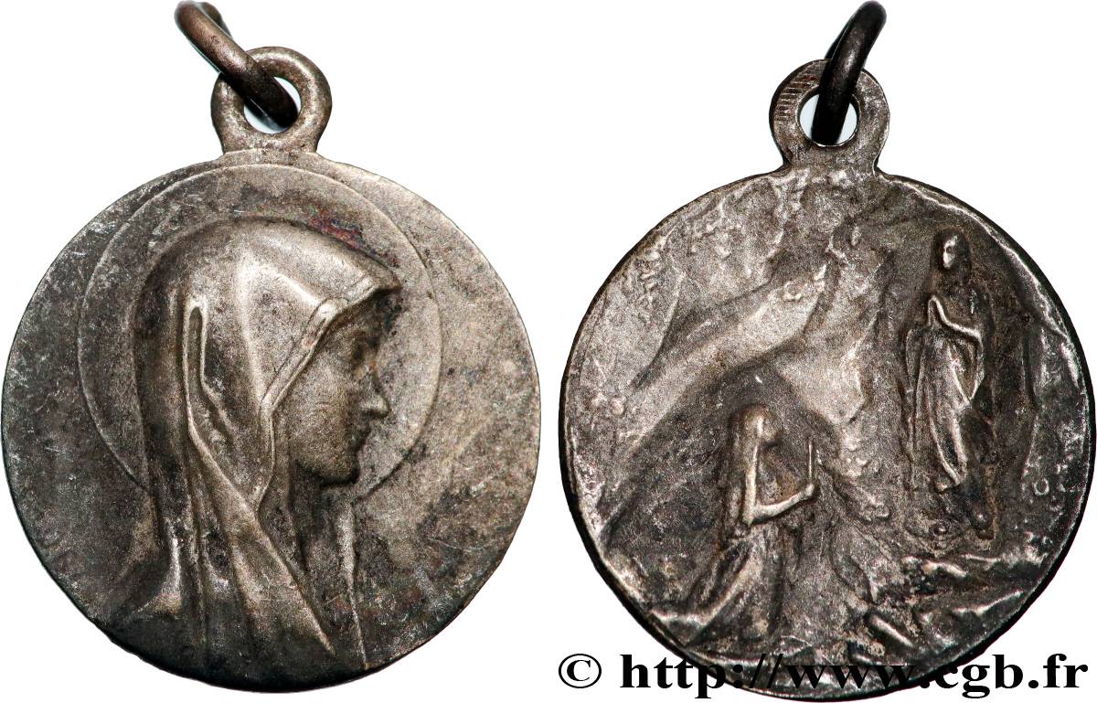RELIGIOUS MEDALS Médaille, Notre-Dame de Lourdes AU