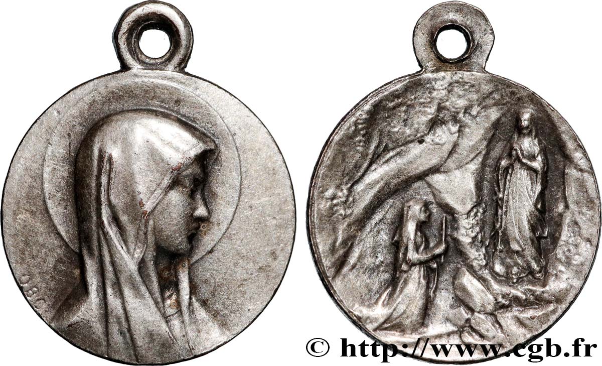 MÉDAILLES RELIGIEUSES Médaille, Notre-Dame de Lourdes q.SPL