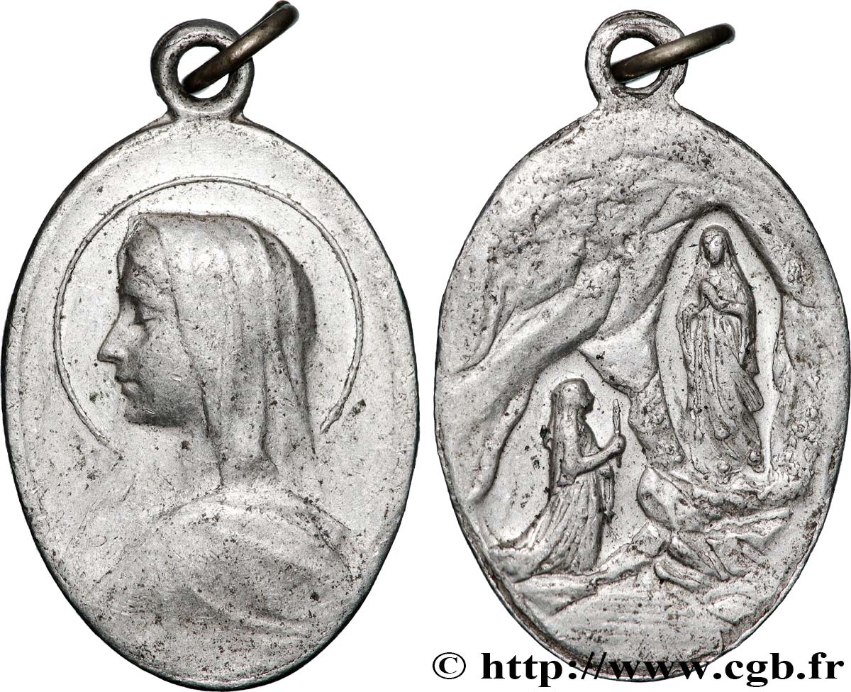 MÉDAILLES RELIGIEUSES Médaille, Notre-Dame de Lourdes BB