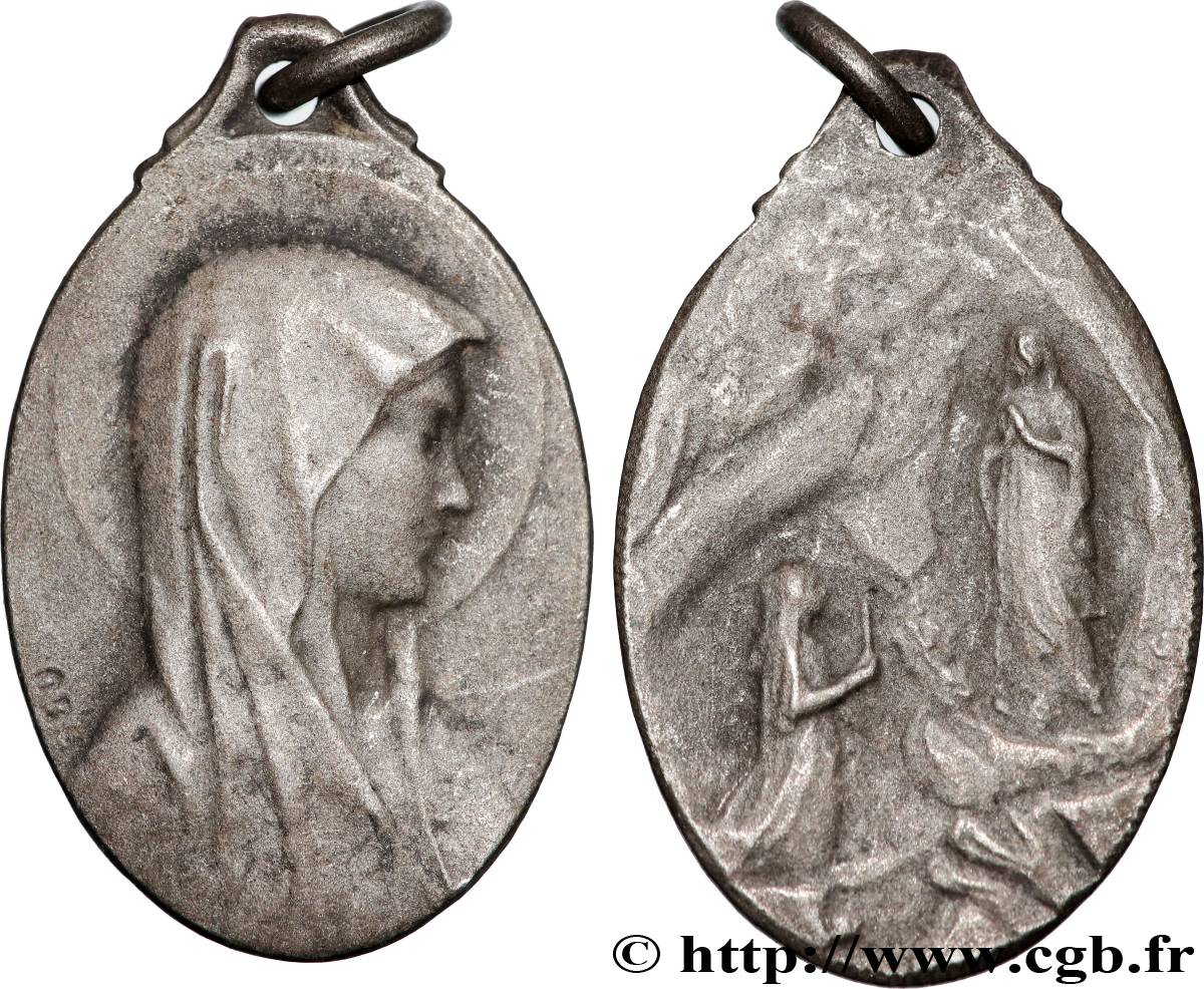 RELIGIOUS MEDALS Médaille, Notre-Dame de Lourdes AU