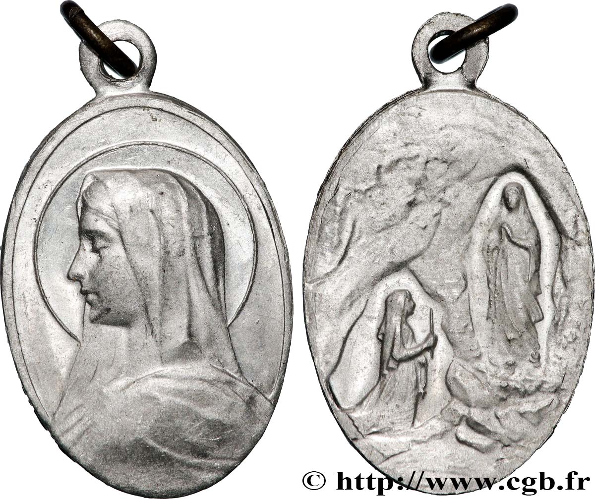 RELIGIOUS MEDALS Médaille, Notre-Dame de Lourdes AU
