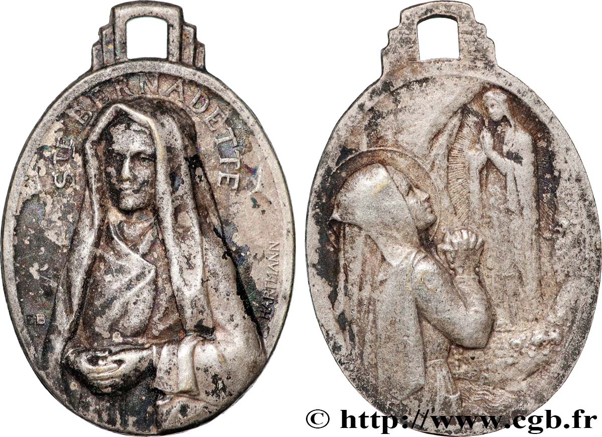 MÉDAILLES RELIGIEUSES Médaille, Sainte Bernadette MBC
