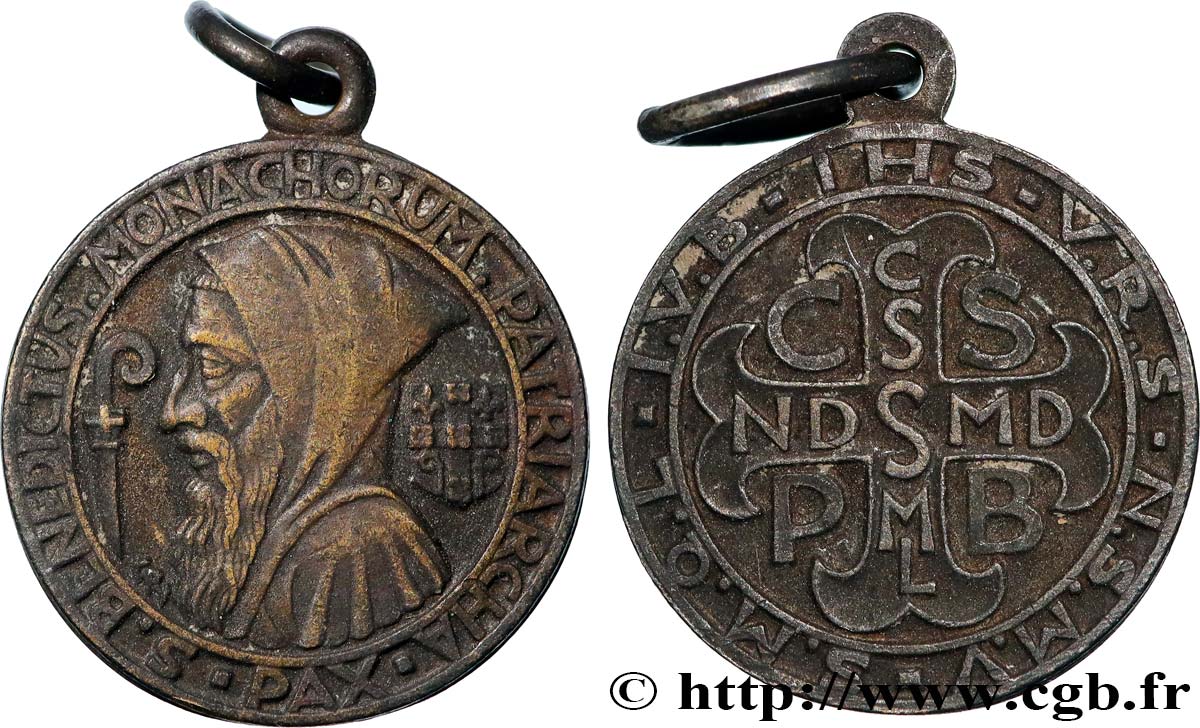 MÉDAILLES RELIGIEUSES Médaille, Saint Benoît TTB+