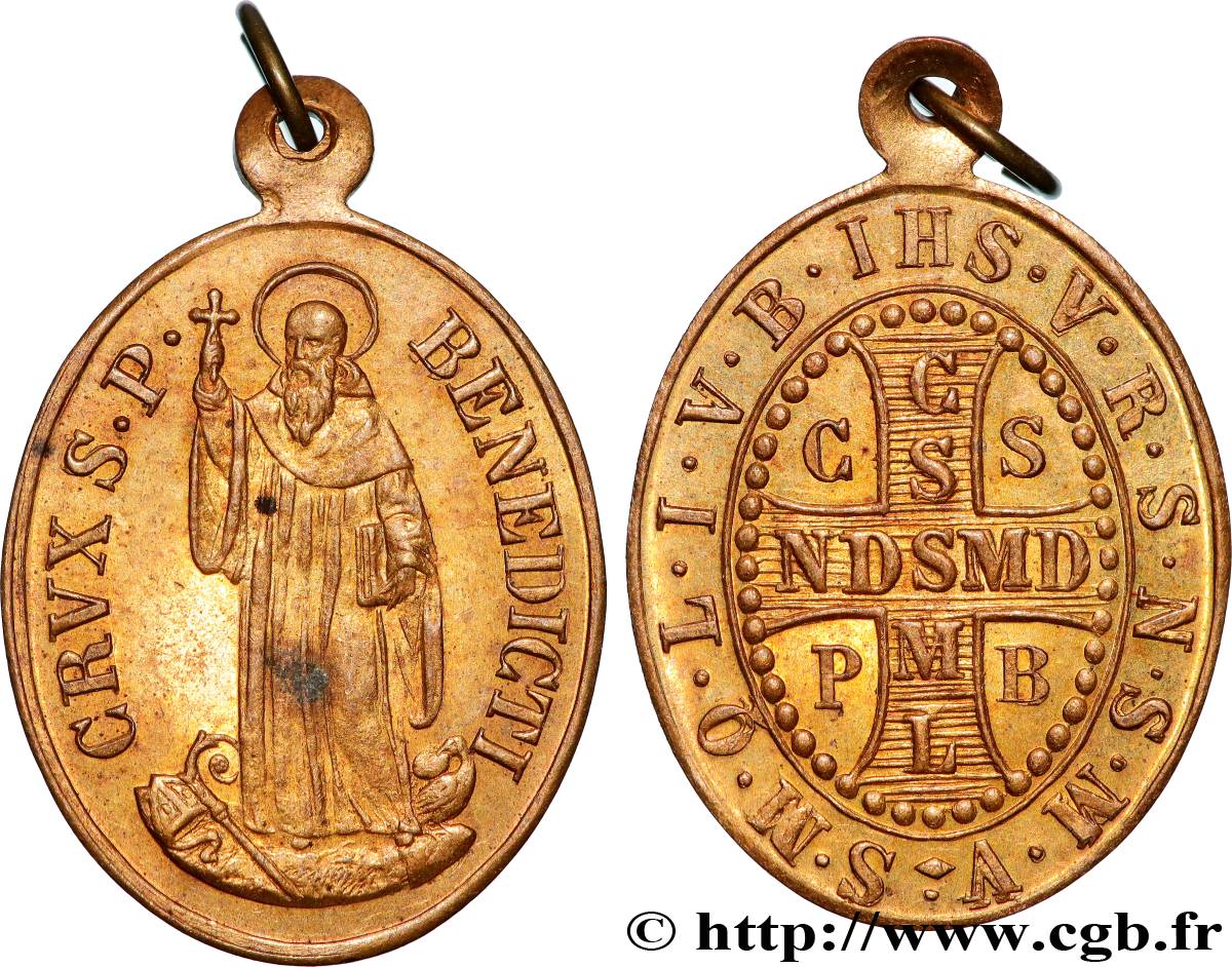 MÉDAILLES RELIGIEUSES Médaille, Saint Benoît q.SPL