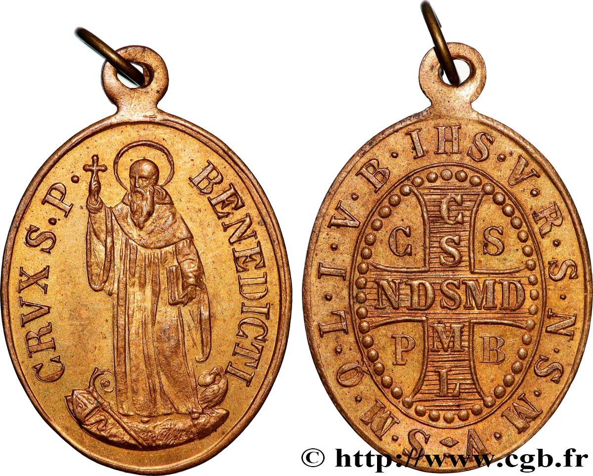 MÉDAILLES RELIGIEUSES Médaille, Saint Benoît TTB+