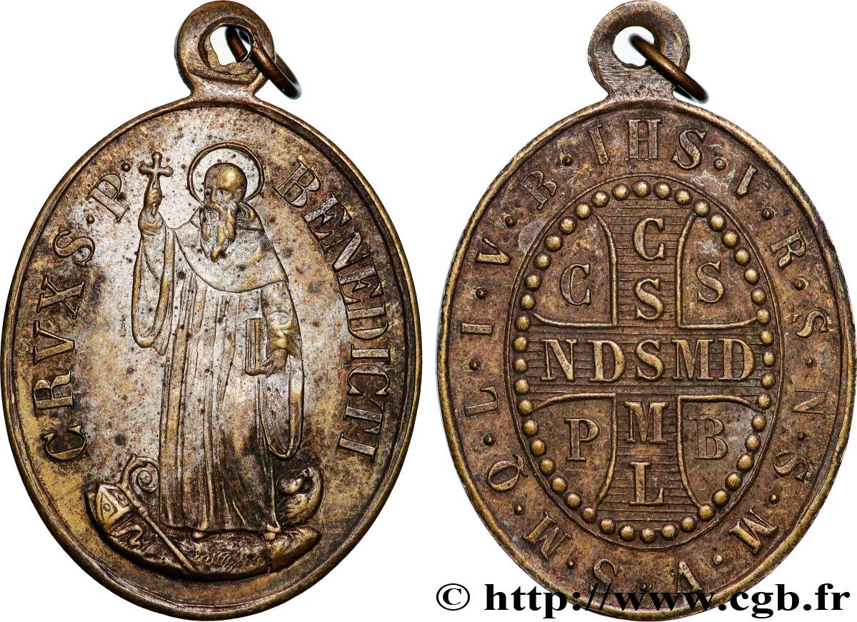 MÉDAILLES RELIGIEUSES Médaille, Saint Benoît SS
