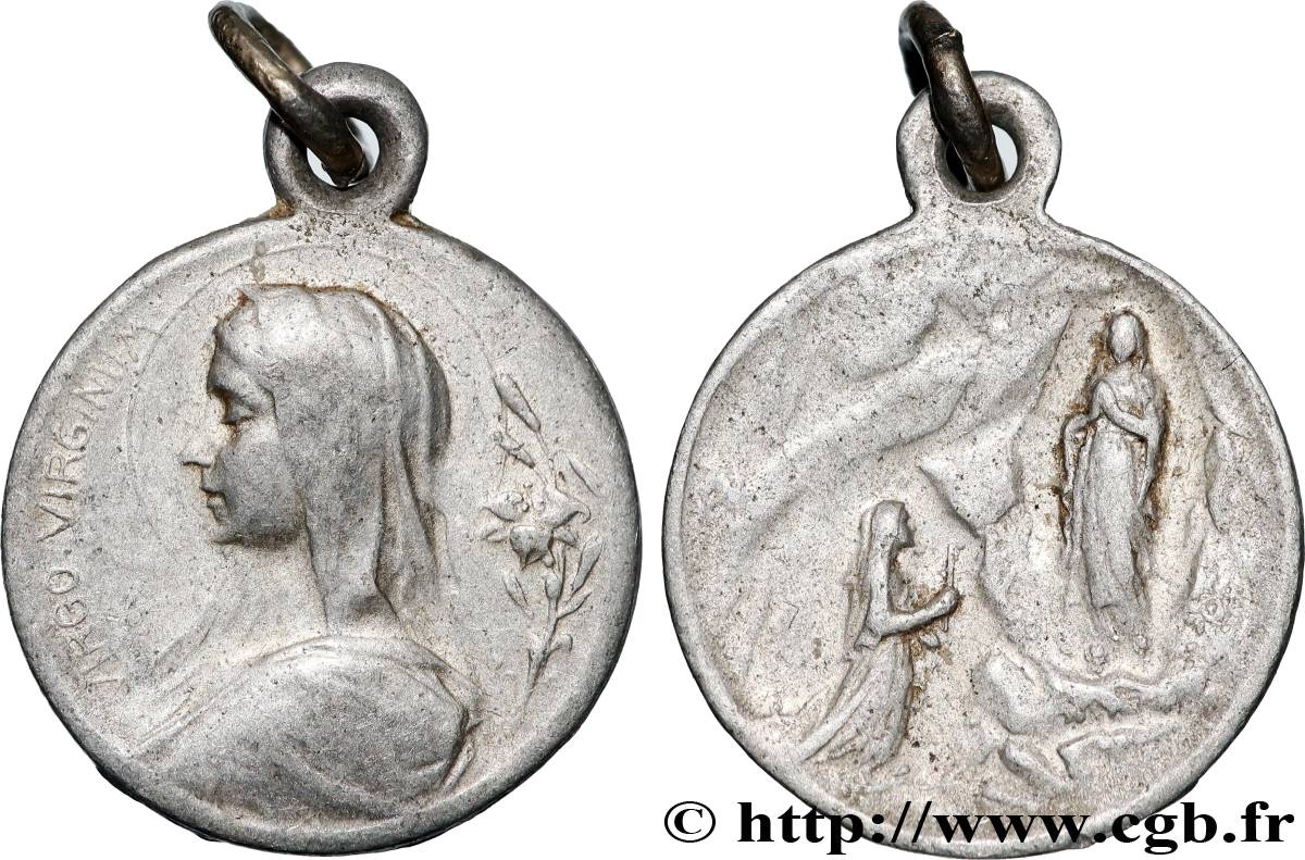 RELIGIOUS MEDALS Médaille, Notre-Dame de Lourdes XF