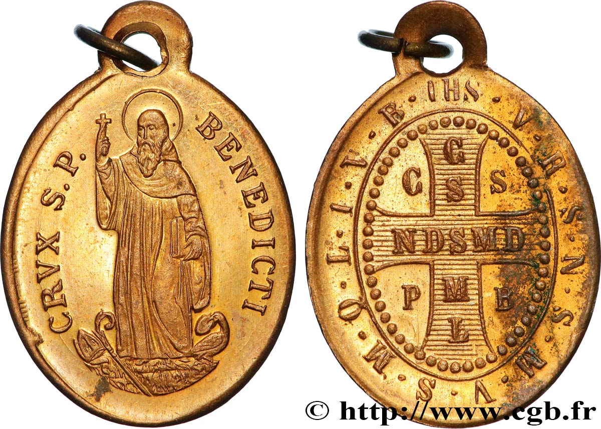 RELIGIOUS MEDALS Médaille, Saint Benoît AU