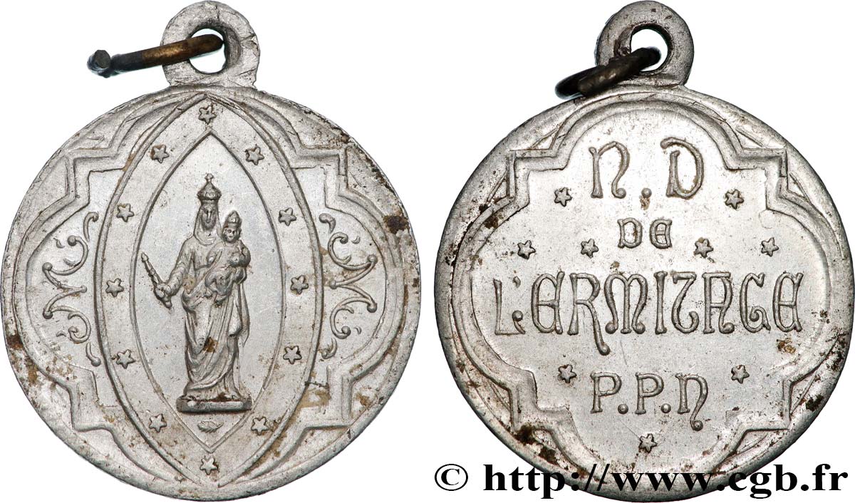 RELIGIOUS MEDALS Médaille, Notre-Dame de l’Hermitage AU