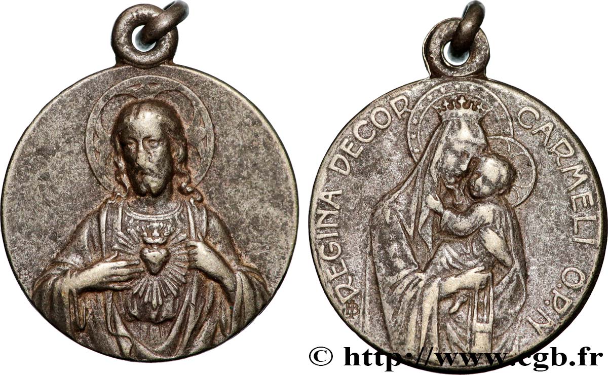 MÉDAILLES RELIGIEUSES Médaille, Sacré-Coeur TTB