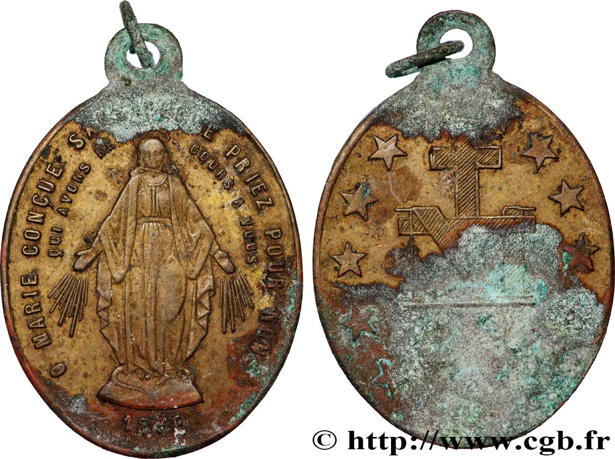 RELIGIOUS MEDALS Médaille, Vierge Marie VF