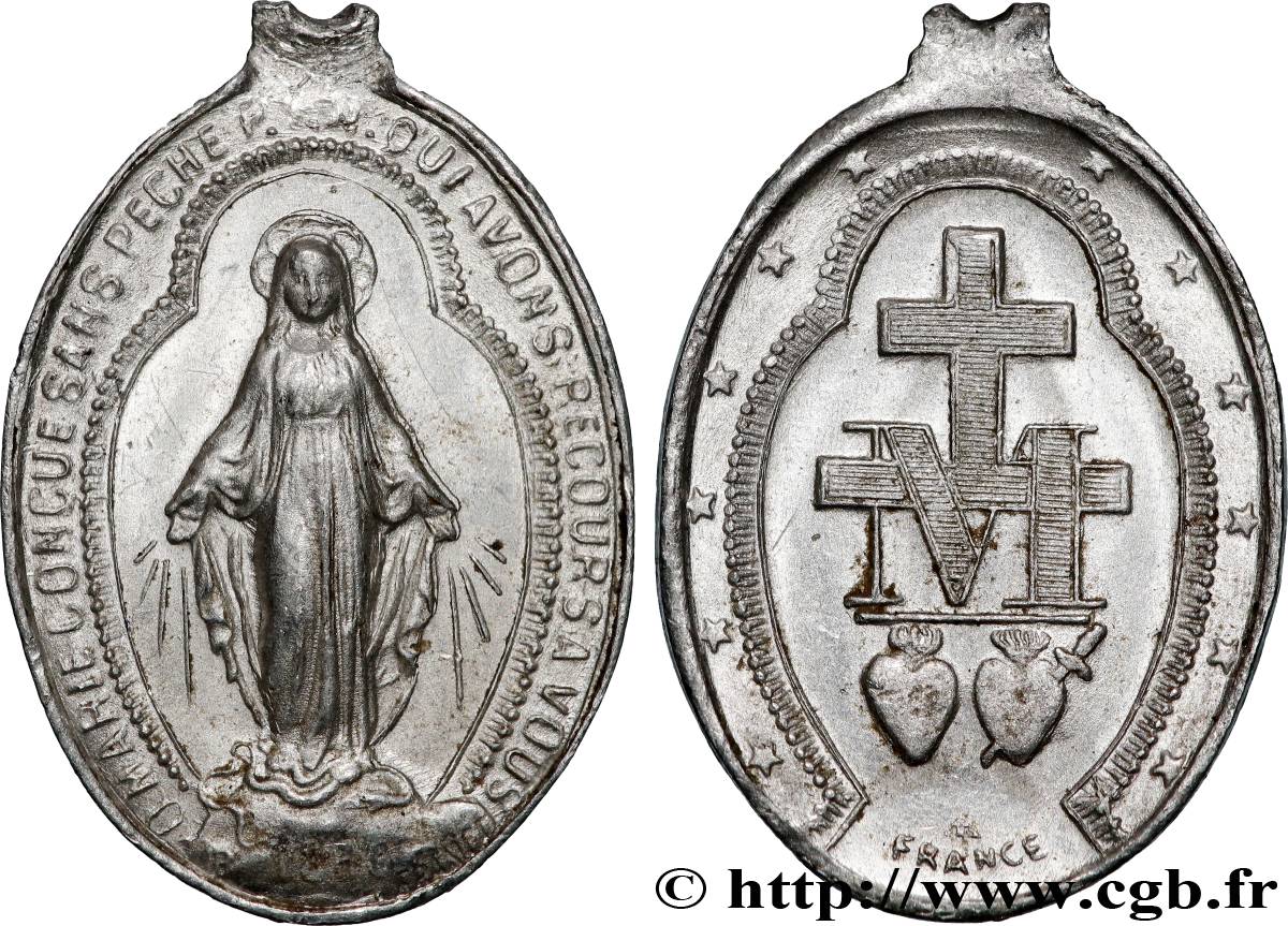 MÉDAILLES RELIGIEUSES Médaille, Vierge Marie TB+