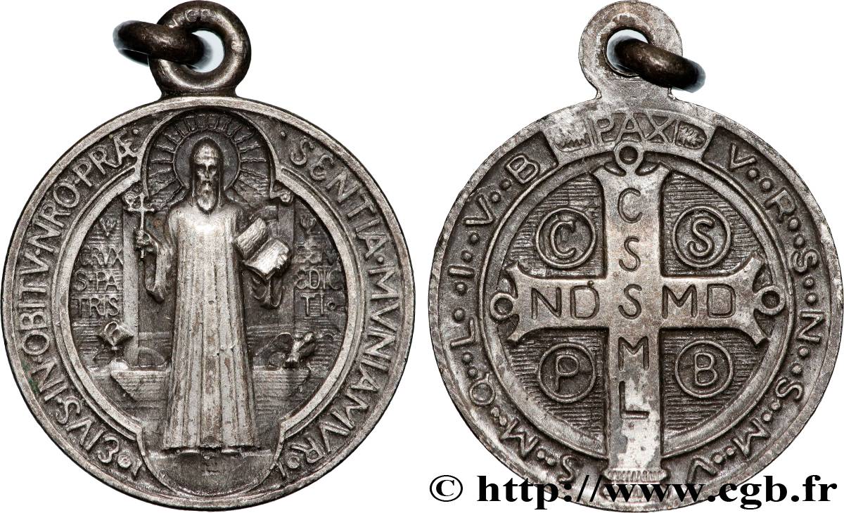 MÉDAILLES RELIGIEUSES Médaille, Saint Benoît TTB+