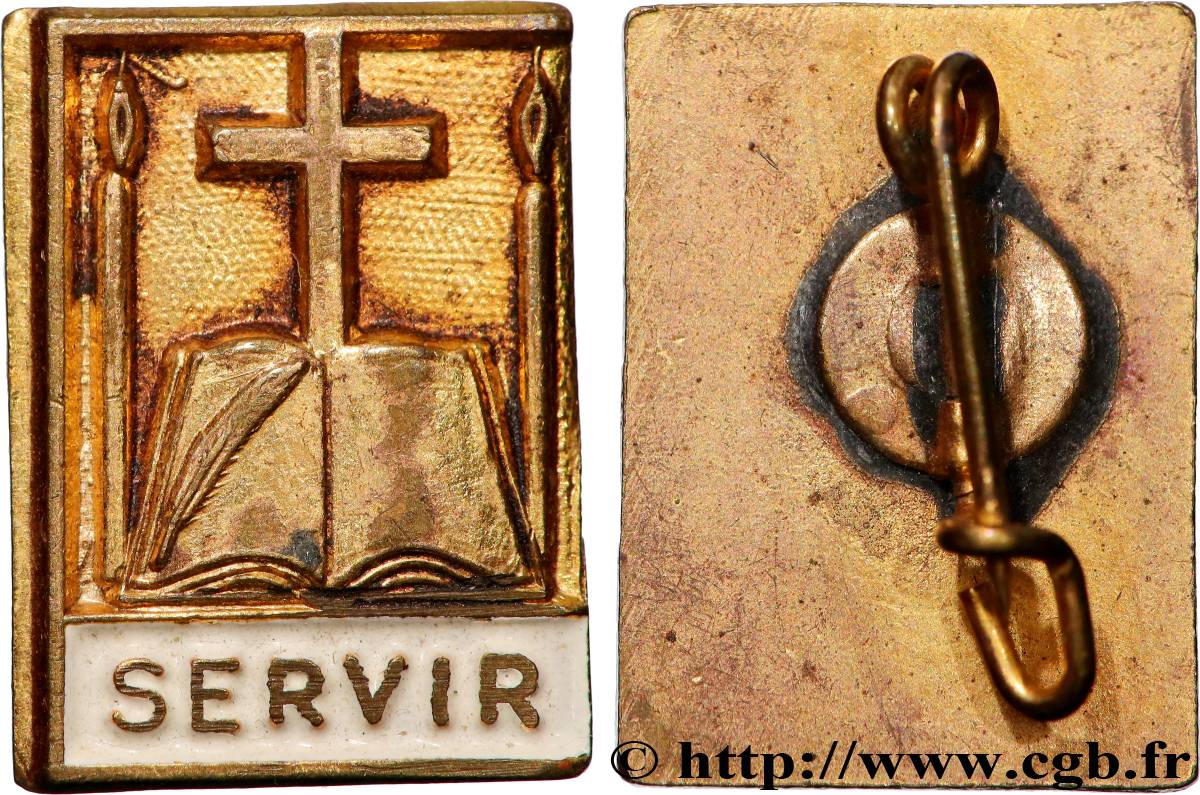 MÉDAILLES RELIGIEUSES Plaquette, Servir q.SPL