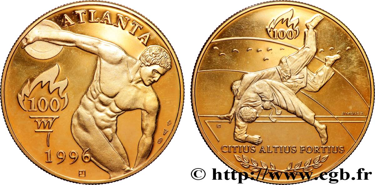 JEUX OLYMPIQUES Médaille, Jeux Olympiques d été d Atlanta, Judo TTB+
