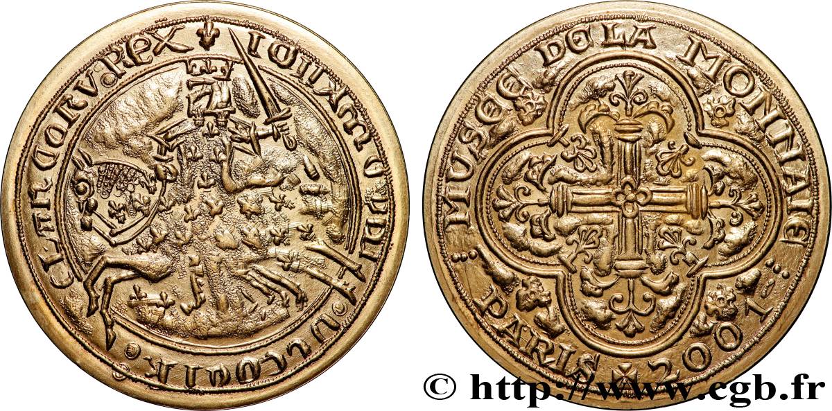 CINQUIÈME RÉPUBLIQUE Médaille, Franc à cheval, Musée de la Monnaie SUP