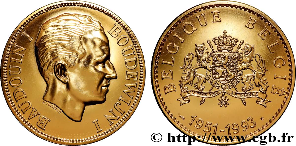 BELGIQUE Médaille, Baudouin Ier SUP