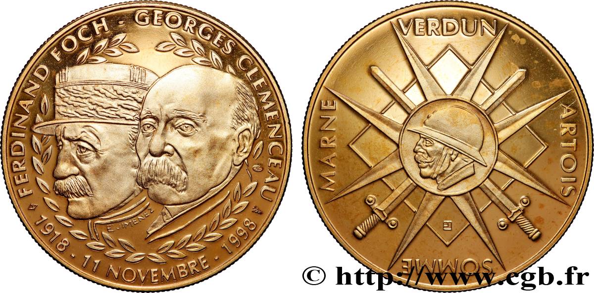 TROISIÈME RÉPUBLIQUE Médaille commémorative de la première guerre SUP