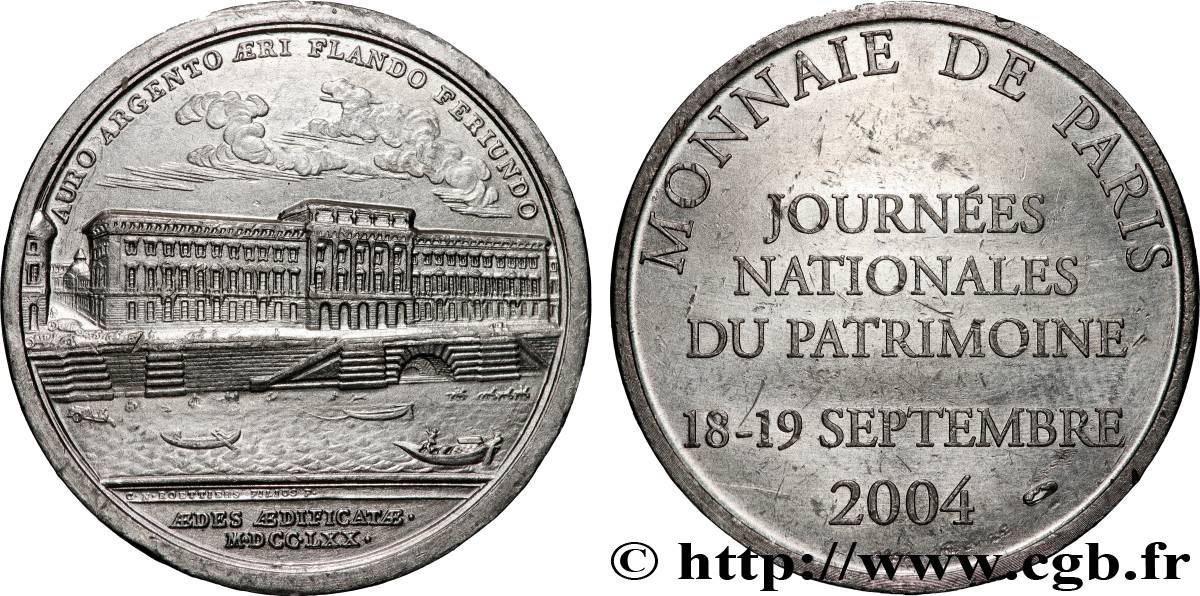 V REPUBLIC Médaille, Journées nationales du patrimoine AU/AU