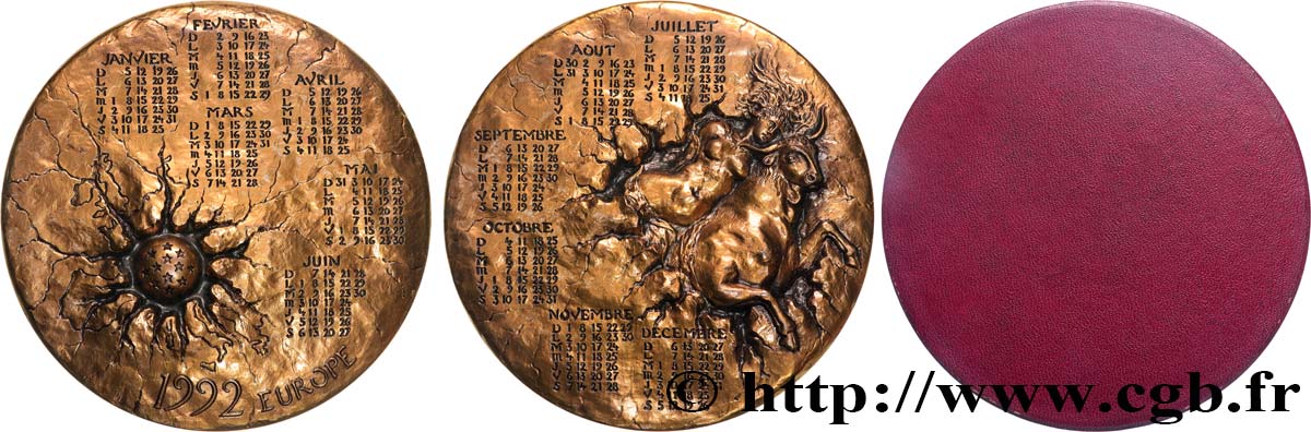 V REPUBLIC Médaille calendrier, Europe AU