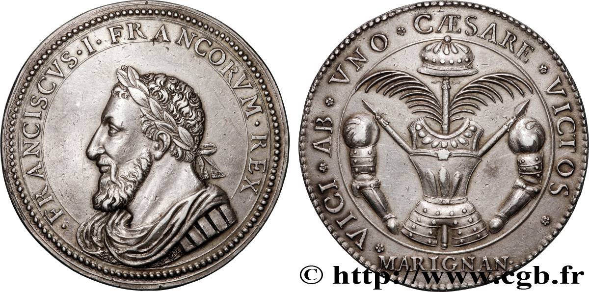 FRANÇOIS IER LE RESTAURATEUR DES LETTRES Médaille, Bataille de Marignan TTB+