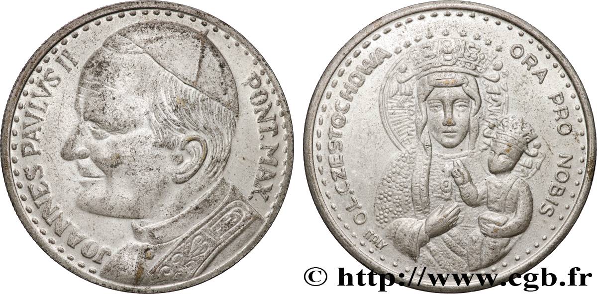 JEAN-PAUL II (Karol Wojtyla) Médaille, Vierge polonaise TTB
