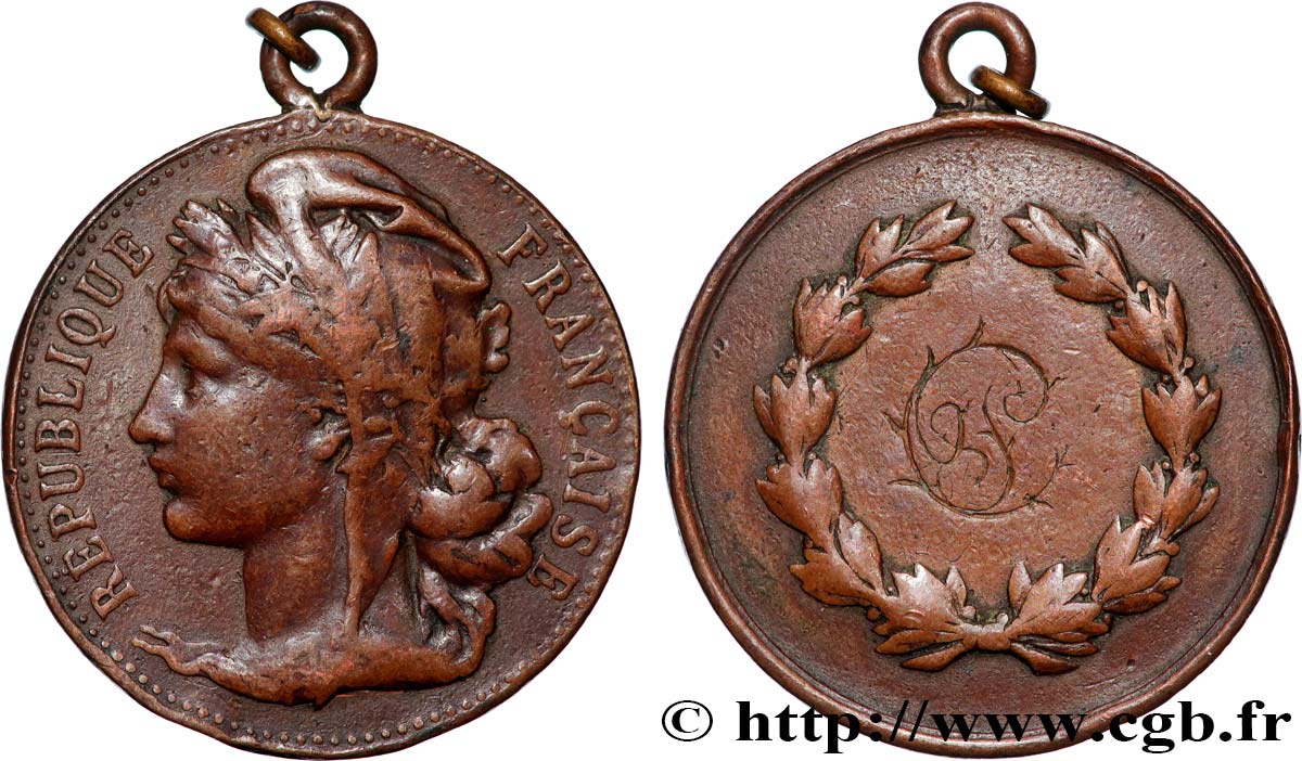 TROISIÈME RÉPUBLIQUE Médaille de récompense TB+
