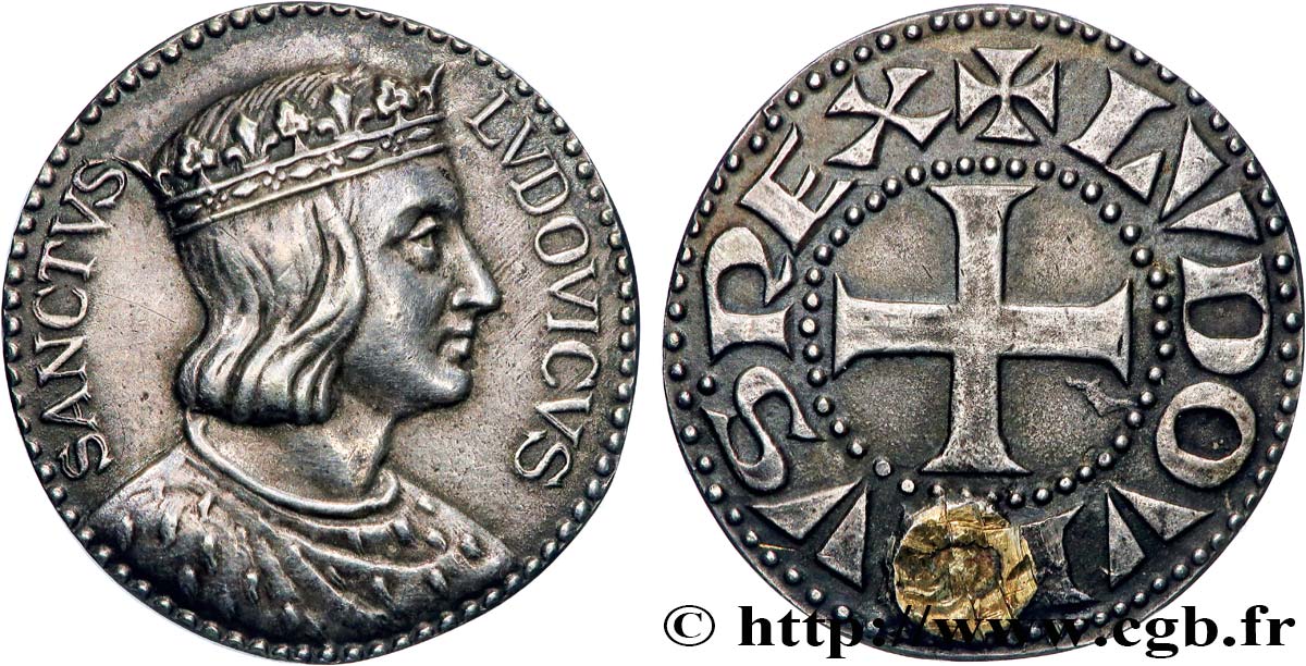 LOUIS IX OF FRANCE CALLED SAINT LOUIS Médaille, Saint-Louis XF