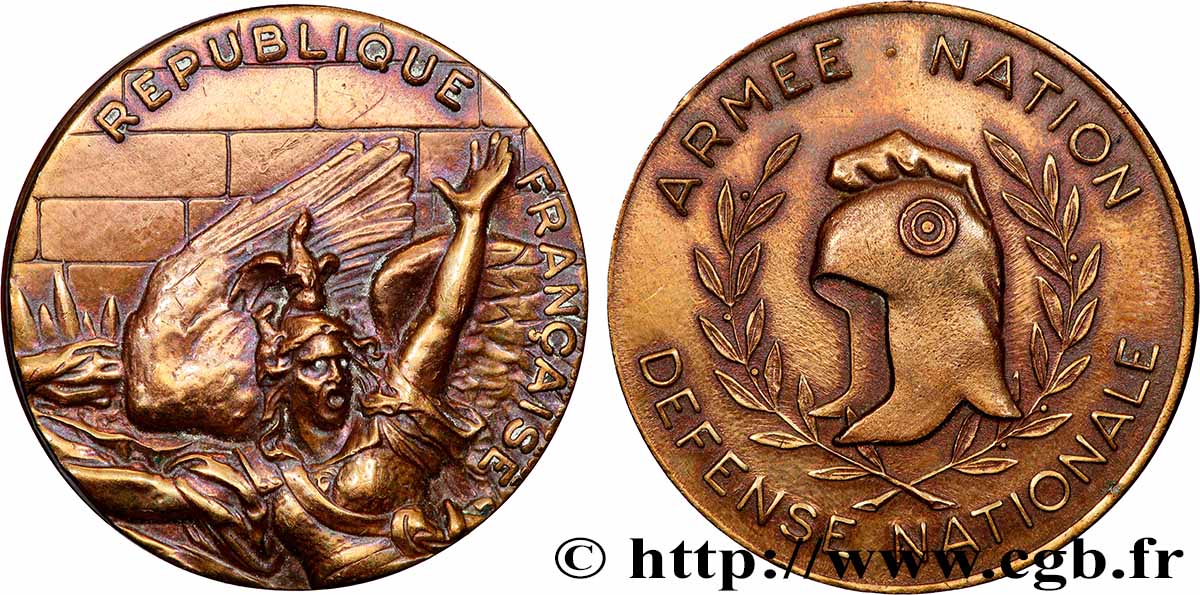 V REPUBLIC Médaille, Défense nationale XF