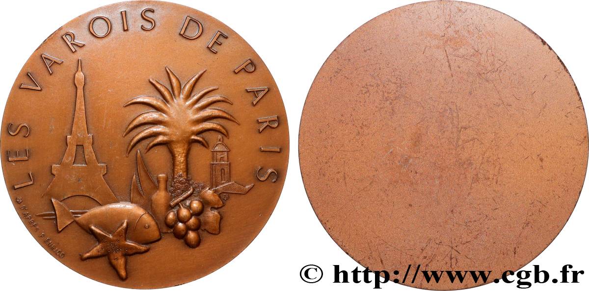 QUINTA REPUBBLICA FRANCESE Médaille, Les varois de Paris q.SPL