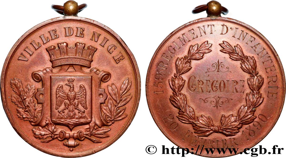 DRITTE FRANZOSISCHE REPUBLIK Médaille, 159e régiment d’infanterie SS