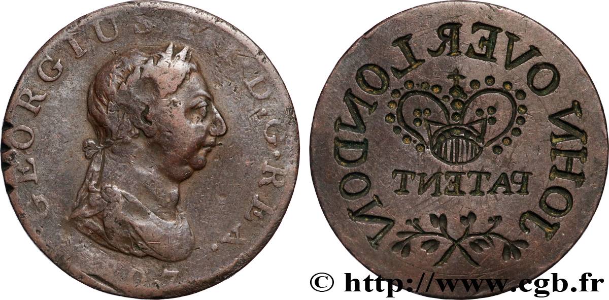 GREAT-BRITAIN - GEORGE III Médaille, Georges III, John over London VF