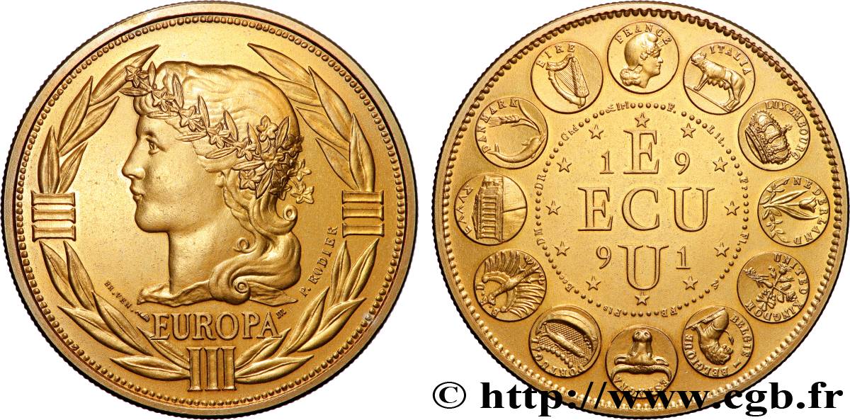 QUINTA REPUBBLICA FRANCESE ECU Europa q.SPL