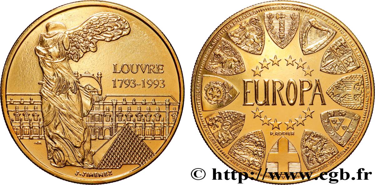 V REPUBLIC Médaille, Louvre-Europa AU